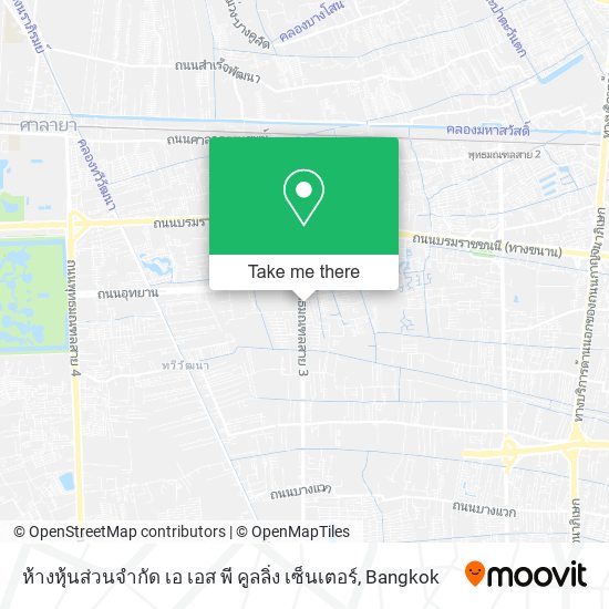 ห้างหุ้นส่วนจํากัด เอ เอส พี คูลลิ่ง เซ็นเตอร์ map