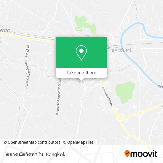 ตลาดนัดวัดท่าใน map