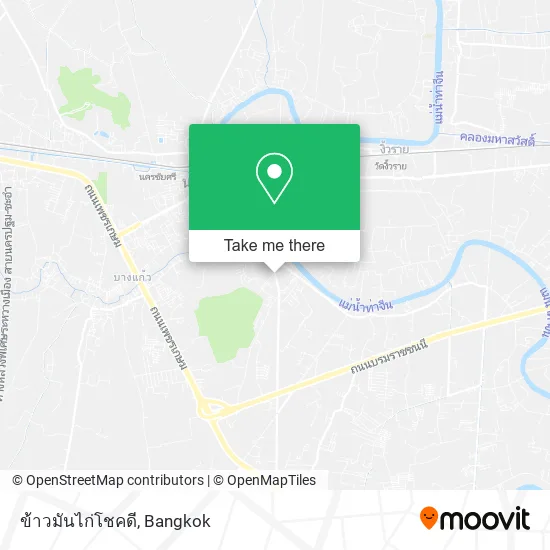 ข้าวมันไก่โชคดี map