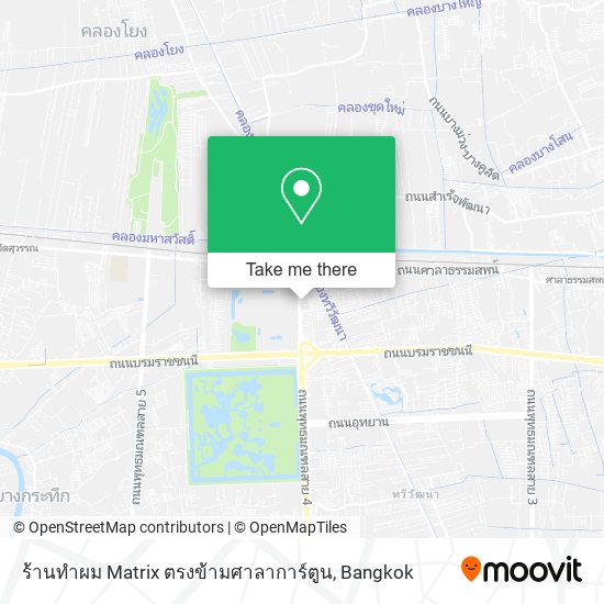 ร้านทําผม Matrix ตรงข้ามศาลาการ์ตูน map