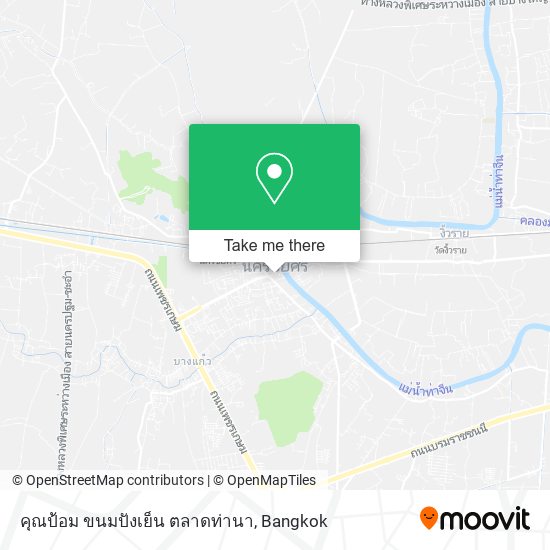 คุณป้อม ขนมปังเย็น ตลาดท่านา map