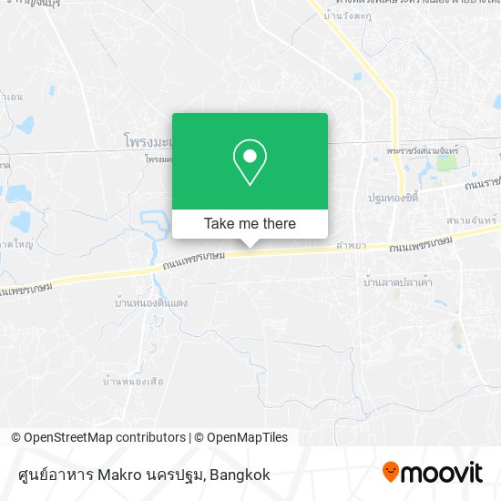 ศูนย์อาหาร Makro นครปฐม map