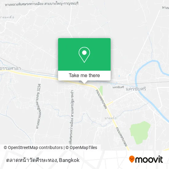 ตลาดหน้าวัดศีรษะทอง map