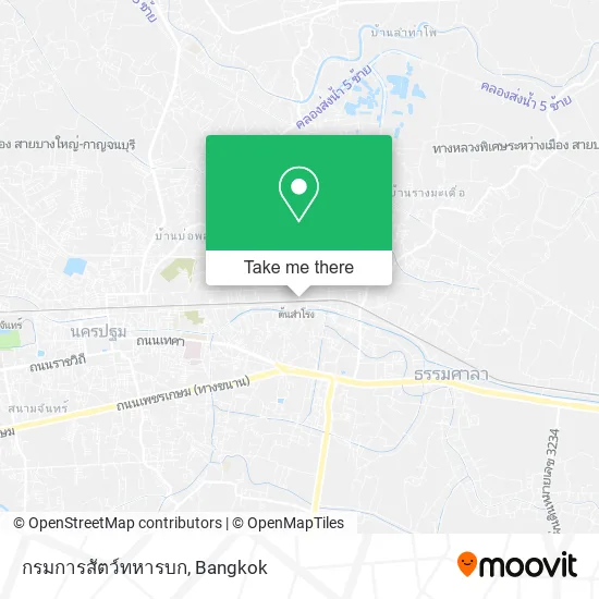 กรมการสัตว์ทหารบก map