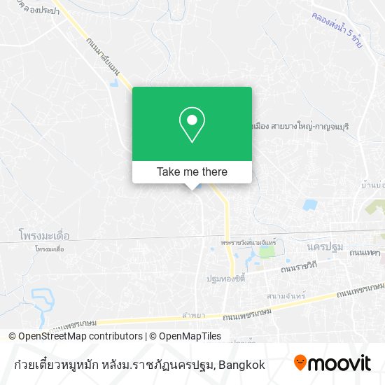 ก๋วยเตี๋ยวหมูหมัก หลังม.ราชภัฏนครปฐม map