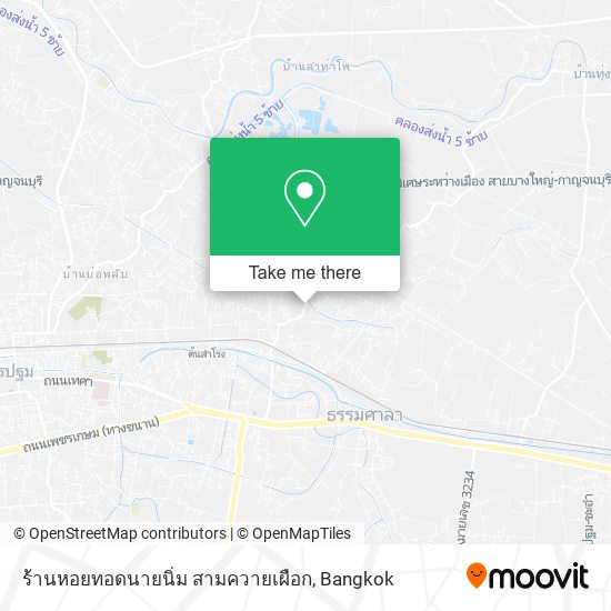 ร้านหอยทอดนายนิ่ม สามควายเผือก map