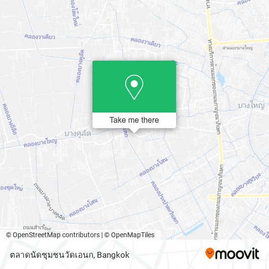 ตลาดนัดชุมชนวัดเอนก map