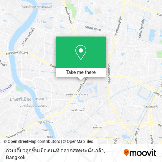 ก๋วยเตี๋ยวลูกชิ้นเมืองนนท์ ตลาดสดพระนั่งเกล้า map