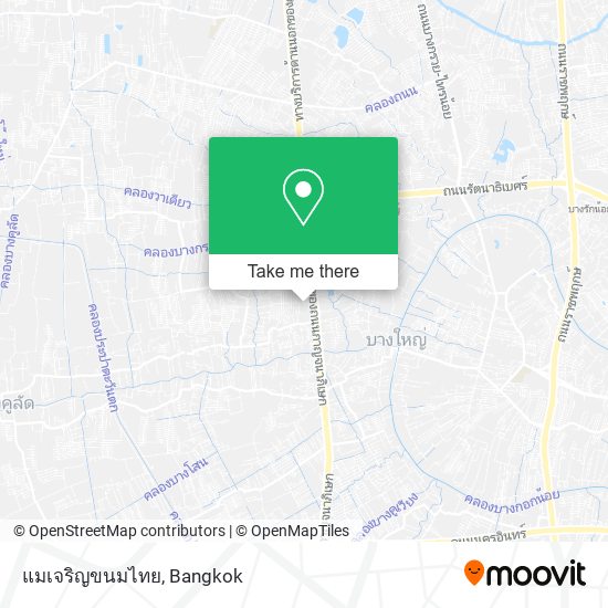 แมเจริญขนมไทย map