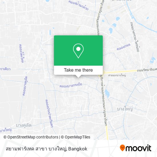 สยามฟาร์เทค สาขา บางใหญ่ map