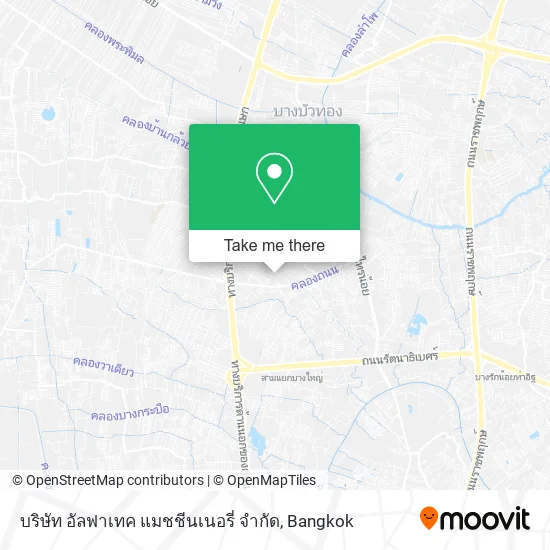 บริษัท อัลฟาเทค แมชชีนเนอรี่ จํากัด map