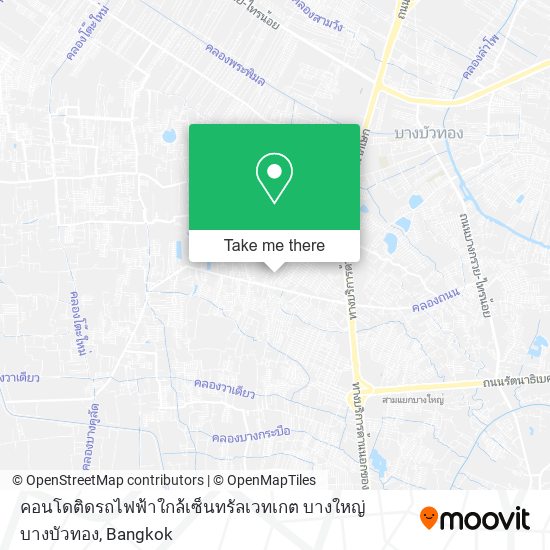 คอนโดติดรถไฟฟ้าใกล้เซ็นทรัลเวทเกต บางใหญ่ บางบัวทอง map