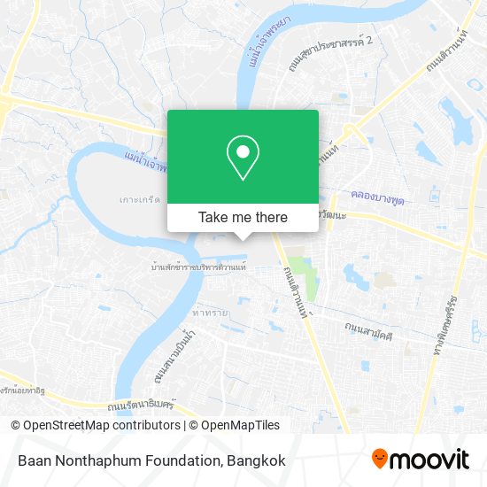 Baan Nonthaphum Foundation map