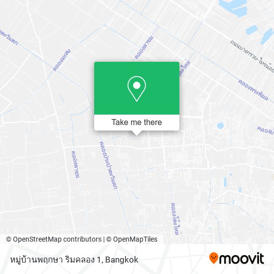 หมู่บ้านพฤกษา ริมคลอง 1 map