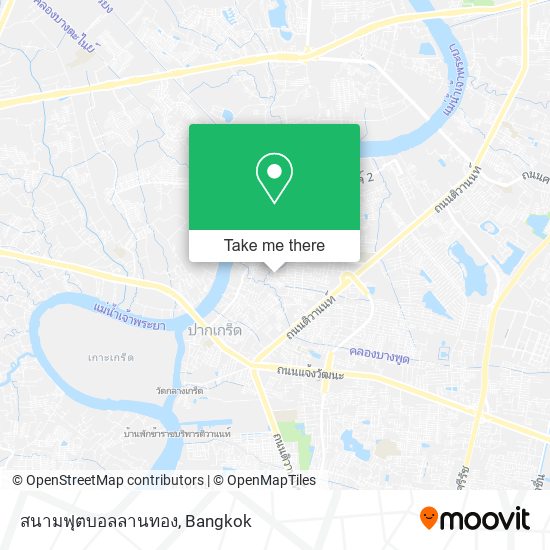 สนามฟุตบอลลานทอง map