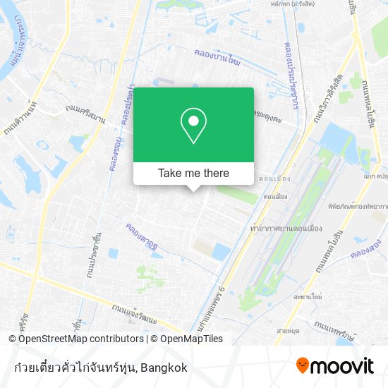 ก๋วยเตี๋ยวคั่วไก่จันทร์หุ่น map