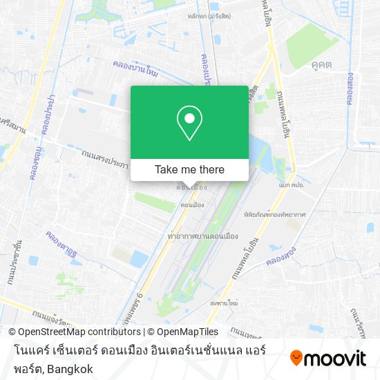 โนแคร์ เซ็นเตอร์ ดอนเมือง อินเตอร์เนชั่นแนล แอร์พอร์ต map