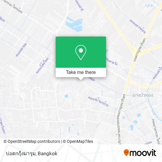 บ่อตกกุ้งมารุม map