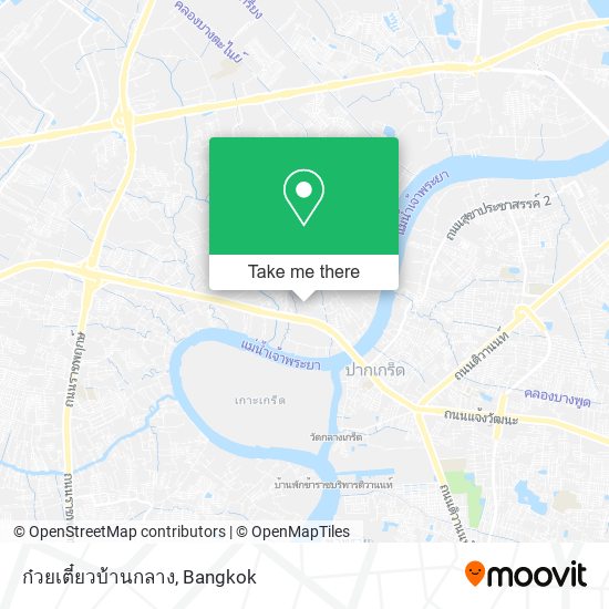 ก๋วยเตี๋ยวบ้านกลาง map