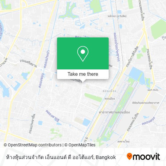 ห้างหุ้นส่วนจํากัด เอ็นแอนด์ ดี ออโต้แอร์ map