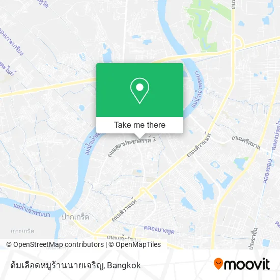 ต้มเลือดหมูร้านนายเจริญ map