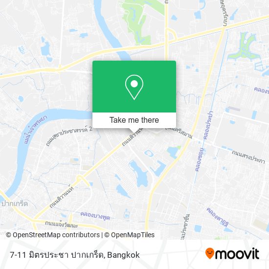 7-11 มิตรประชา ปากเกร็ด map