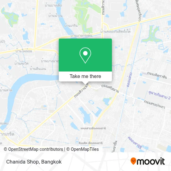 How to Get to Chanida Shop in Pak Kret by Bus or Metro?