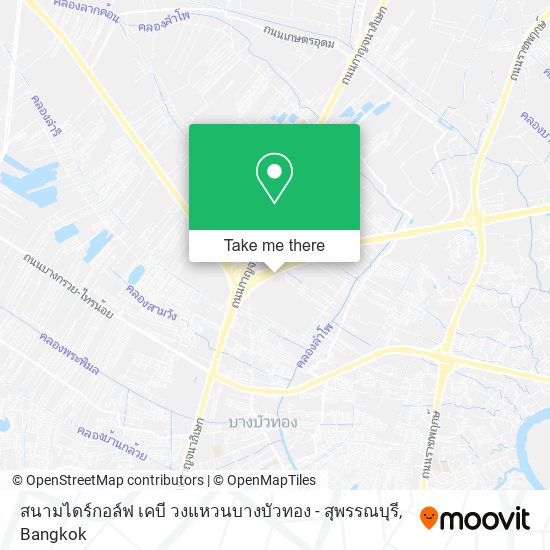 สนามไดร์กอล์ฟ เคบี วงแหวนบางบัวทอง - สุพรรณบุรี map