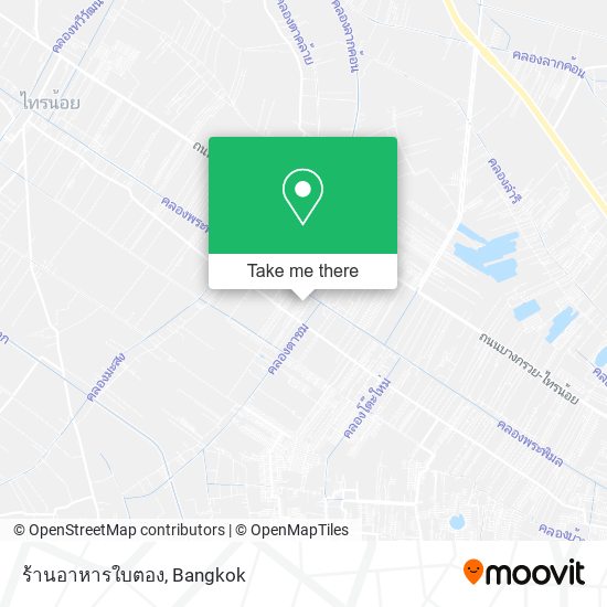 ร้านอาหารใบตอง map