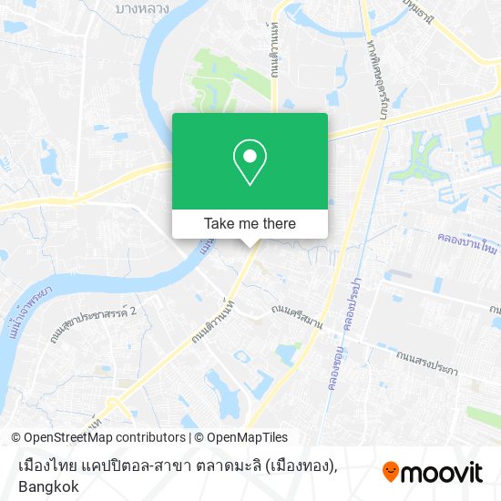 เมืองไทย แคปปิตอล-สาขา ตลาดมะลิ (เมืองทอง) map