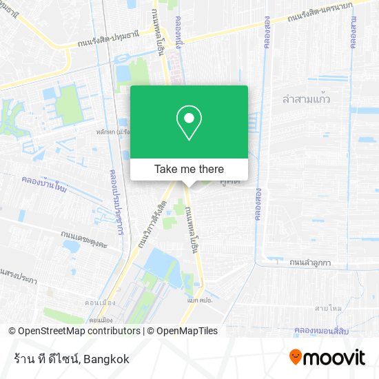 ร้าน ที ดีไซน์ map