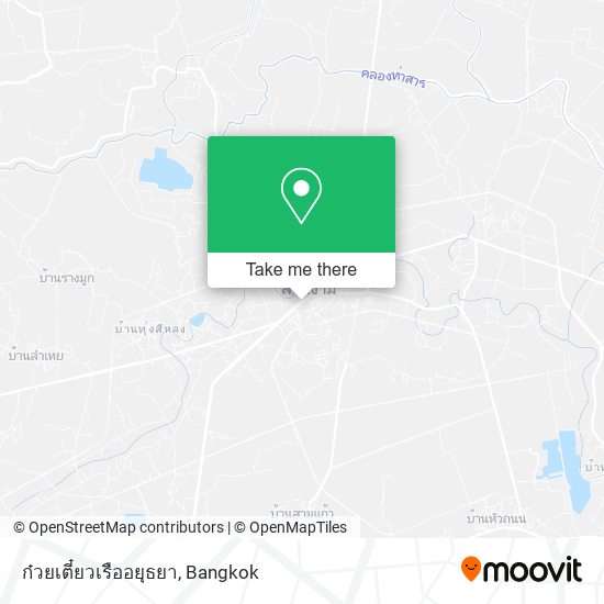 ก๋วยเตี๋ยวเรืออยุธยา map