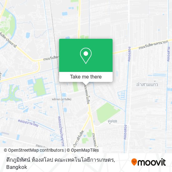 ตึกภูมิทัศน์ ห้องสโลป คณะเทคโนโลยีการเกษตร map