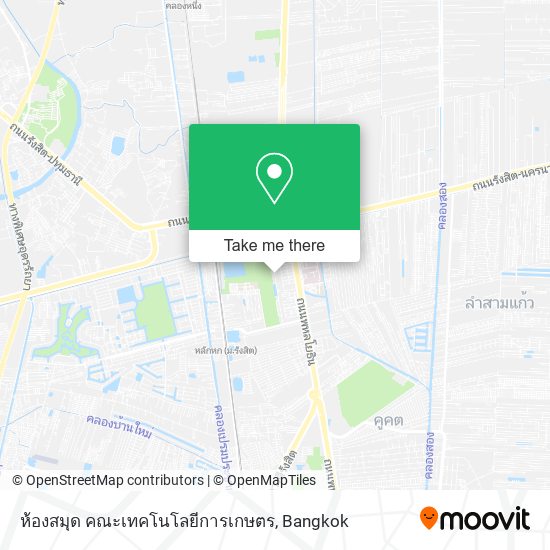 ห้องสมุด คณะเทคโนโลยีการเกษตร map