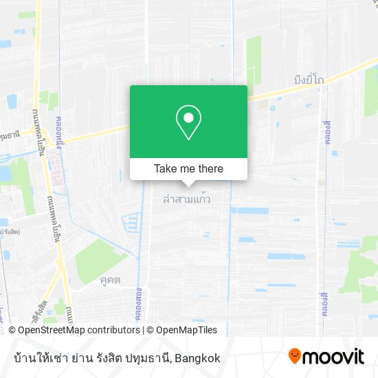 บ้านให้เช่า ย่าน รังสิต ปทุมธานี map