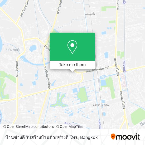 บ้านช่างดี รับสร้างบ้านด้วยช่างดี โทร. map