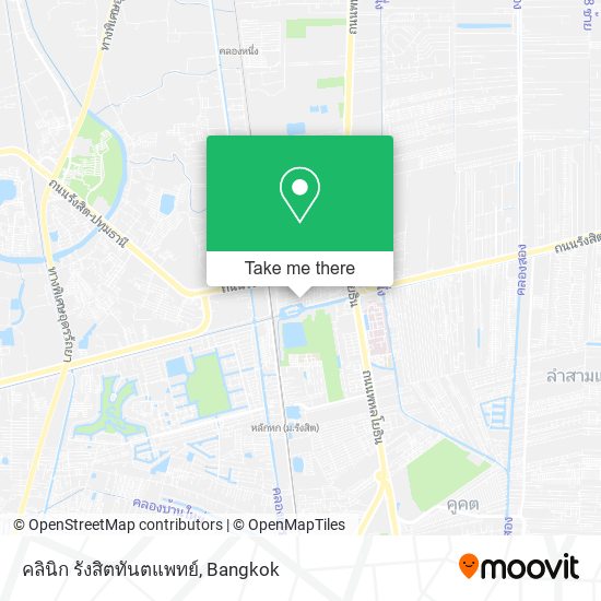 คลินิก รังสิตทันตแพทย์ map