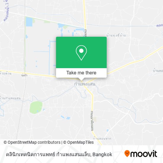 คลินิกเทคนิคการแพทย์ กําแพงแสนแล็บ map