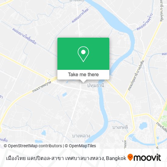 เมืองไทย แคปปิตอล-สาขา เทศบาลบางหลวง map