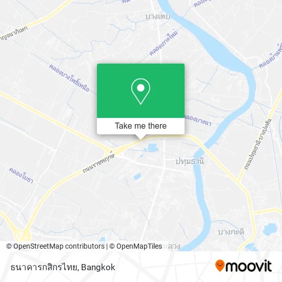 ธนาคารกสิกรไทย map