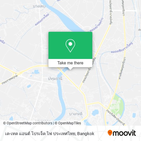 เค-เทค แอนด์ โปรเจ็ค ไฟ ประเทศไทย map