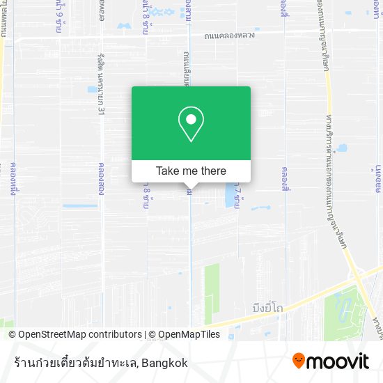ร้านก๋วยเตี๋ยวต้มยําทะเล map