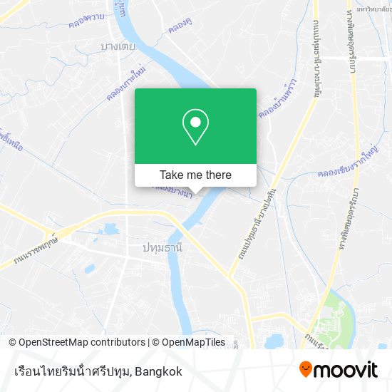 เรือนไทยริมน้ําศรีปทุม map