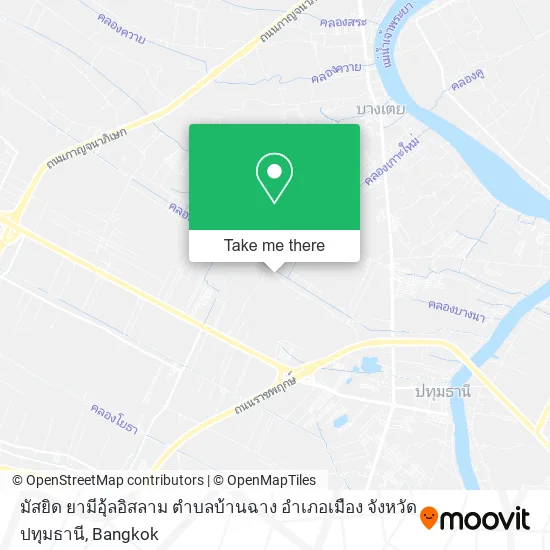 มัสยิด ยามีอุ้ลอิสลาม ตําบลบ้านฉาง อําเภอเมือง จังหวัดปทุมธานี map