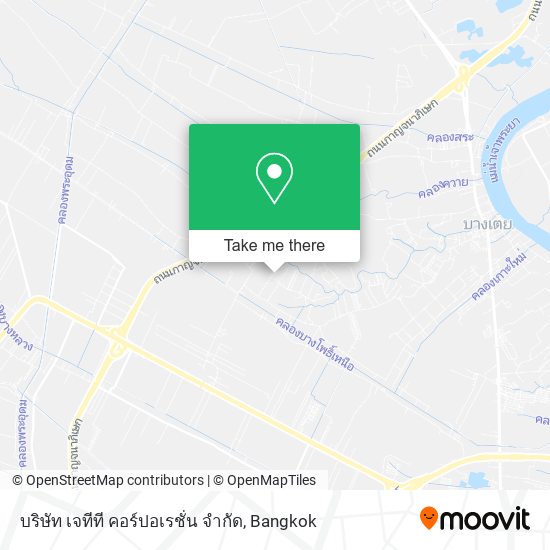 บริษัท เจทีที คอร์ปอเรชั่น จํากัด map