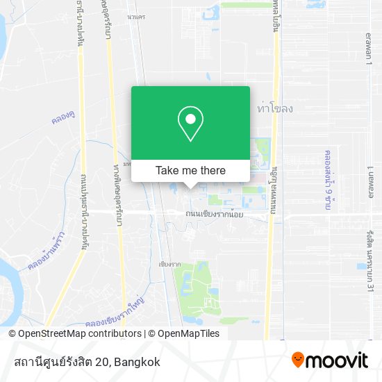 สถานีศูนย์รังสิต 20 map