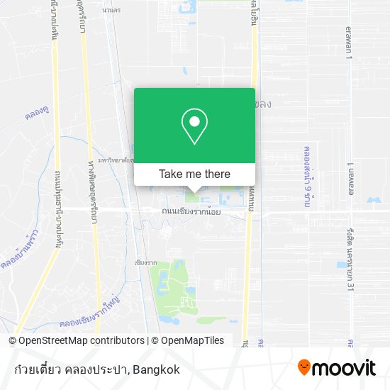 ก๋วยเตี๋ยว คลองประปา map