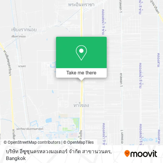 บริษัท อีซูซุนครหลวงมอเตอร์ จํากัด สาขานวนคร map