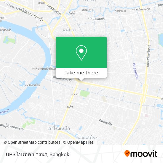 UPS ไบเทค บางนา map