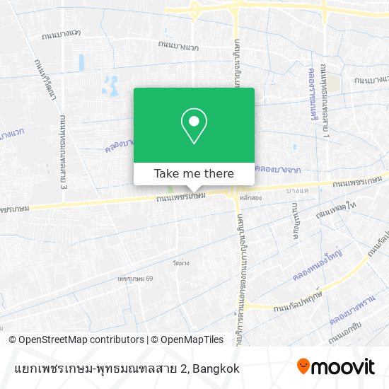 แยกเพชรเกษม-พุทธมณฑลสาย 2 map